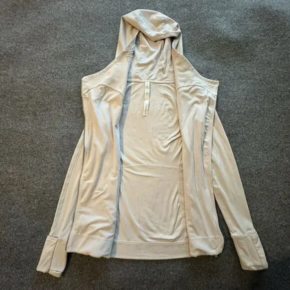 Lululemon Every Journey Hoodie Full Zip Long Sleeve Light Chrome Women’s 4 - Picture 6 of 9